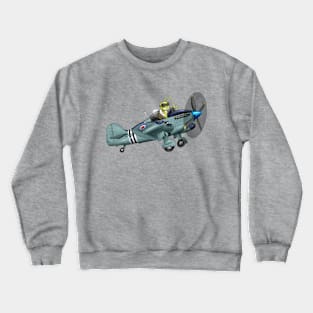 Firely Aircraft Historic Hand drawn Funky Aviation Crewneck Sweatshirt